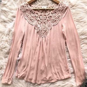Meadow Rue | Anthropology Lace Top XS
